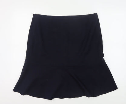 Laura Ashley Women's Black Knee Length Skirt, Size 16