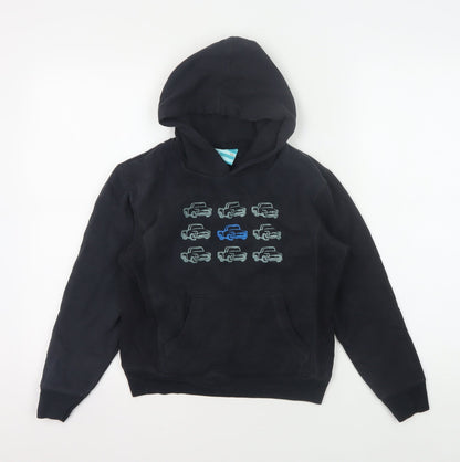 Mountain Warehouse Boys' Black Car Graphic Hoodie 9-10 Years