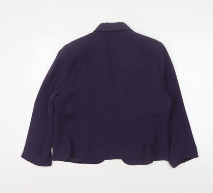Eastex Women's Purple Suit Jacket, Size 18, Shawl Lapel