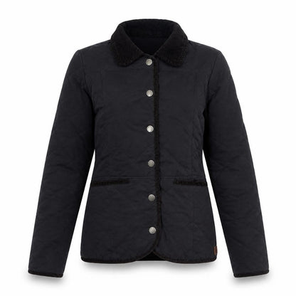 Fat Face Women's Black Quilted Jacket Size 6 Casual