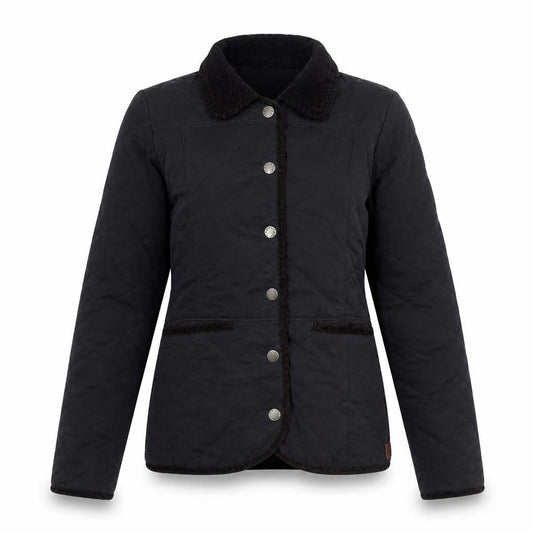 Fat Face Women's Black Quilted Jacket Size 6 Casual