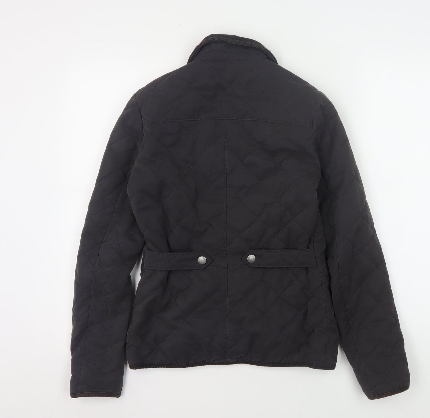 Fat Face Women's Black Quilted Jacket Size 6 Casual