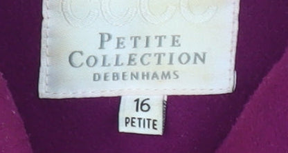 Womens UK Size 16 Debenhams Purple Basic Jacket