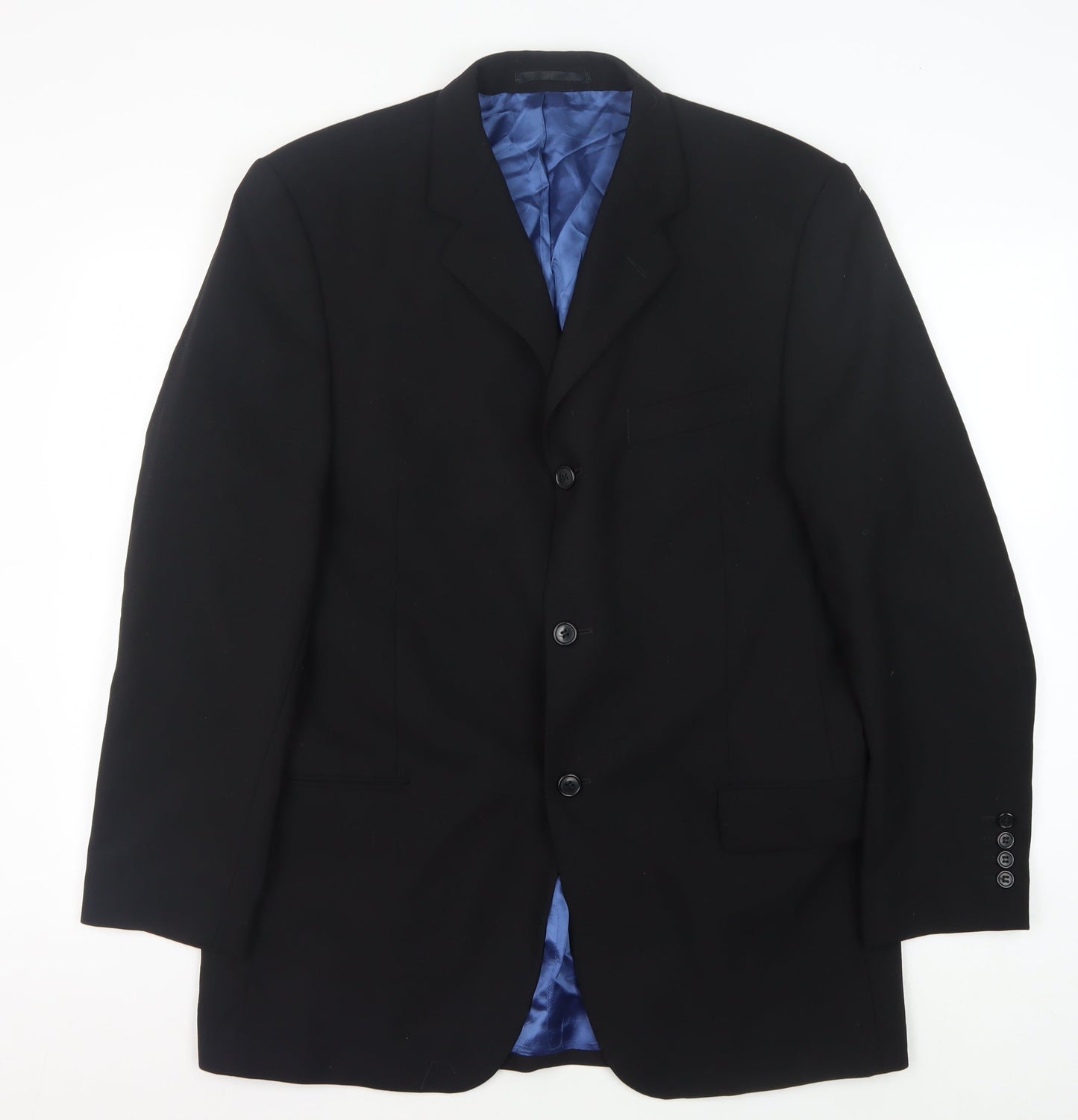 Mens UK Size 40 Daniel Hechter Regular Black Suit Jacket
