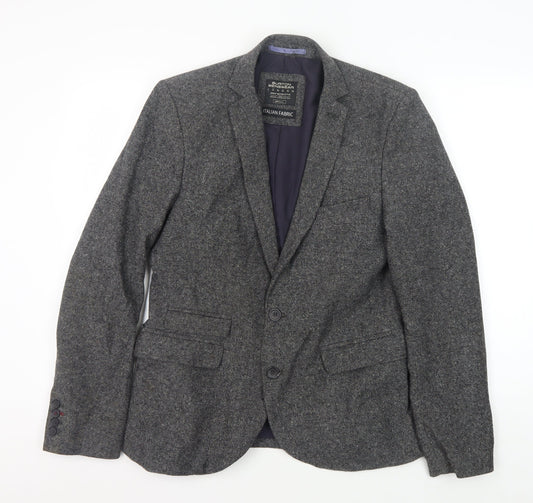 Mens UK Size S Burton Regular Grey Suit Jacket