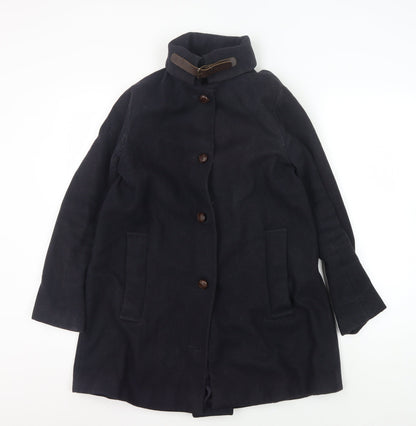 Mens UK Size S Sessùn Black Overcoat