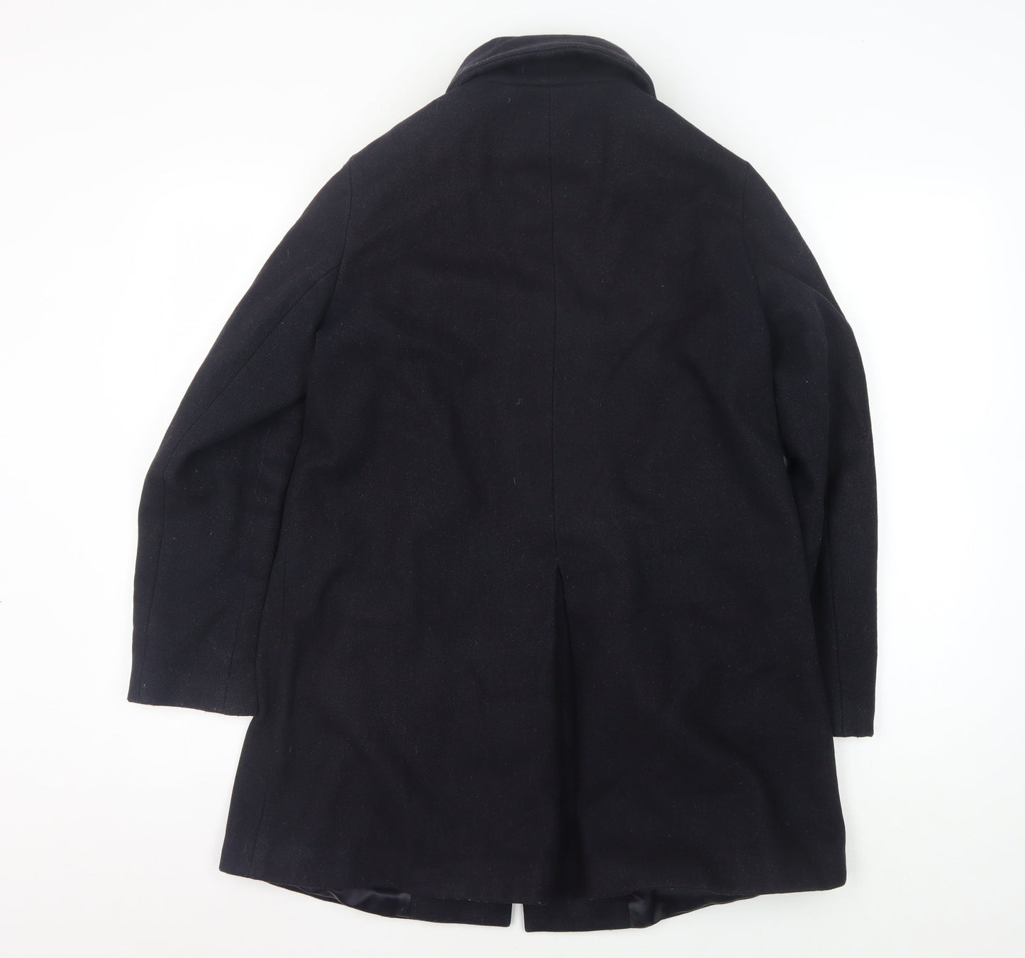 Mens UK Size S Sessùn Black Overcoat