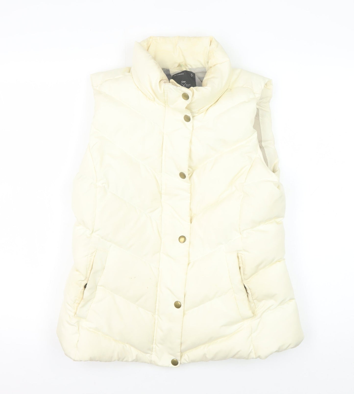 Womens UK Size S Gap Ivory Puffer Jacket