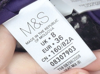 Womens UK Size 8 Marks and Spencer Purple Classic