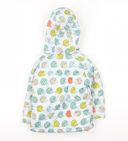 Marks and Spencer Unisex Baby Multicoloured Animal Print Hooded Jacket 9-12 Months