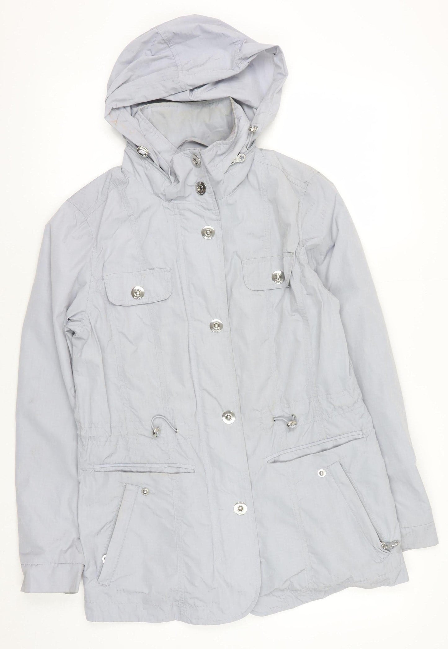 Womens UK Size 10 Marks and Spencer Grey Parka Coat