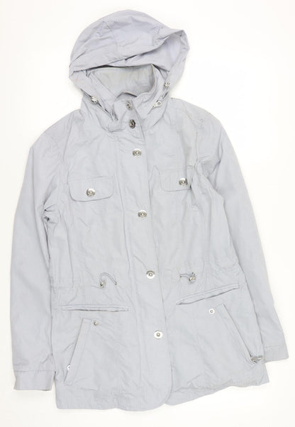 Womens UK Size 10 Marks and Spencer Grey Parka Coat