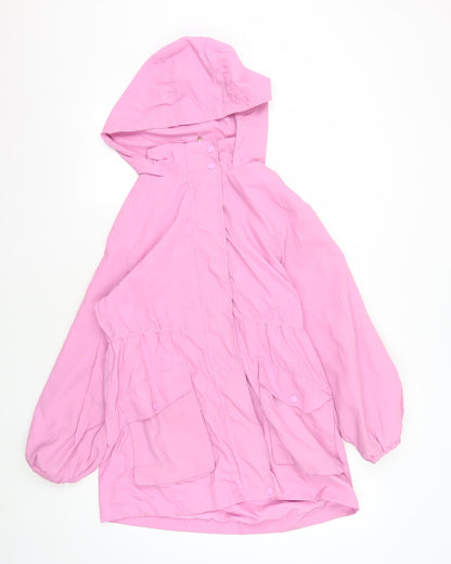 Next Girls Pink Jacket - 11 Years Nylon Long Sleeve