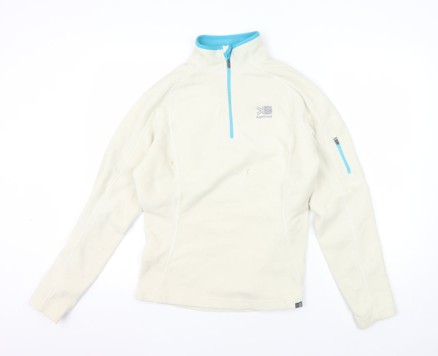 Karrimor Women's Ivory Lightweight Zip Sweatshirt Size 12