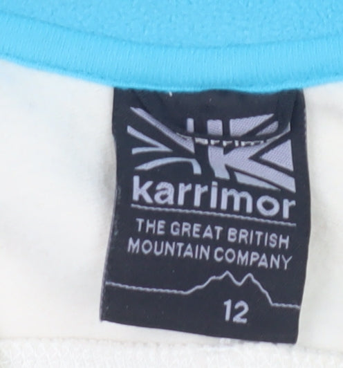 Karrimor Women's Ivory Lightweight Zip Sweatshirt Size 12
