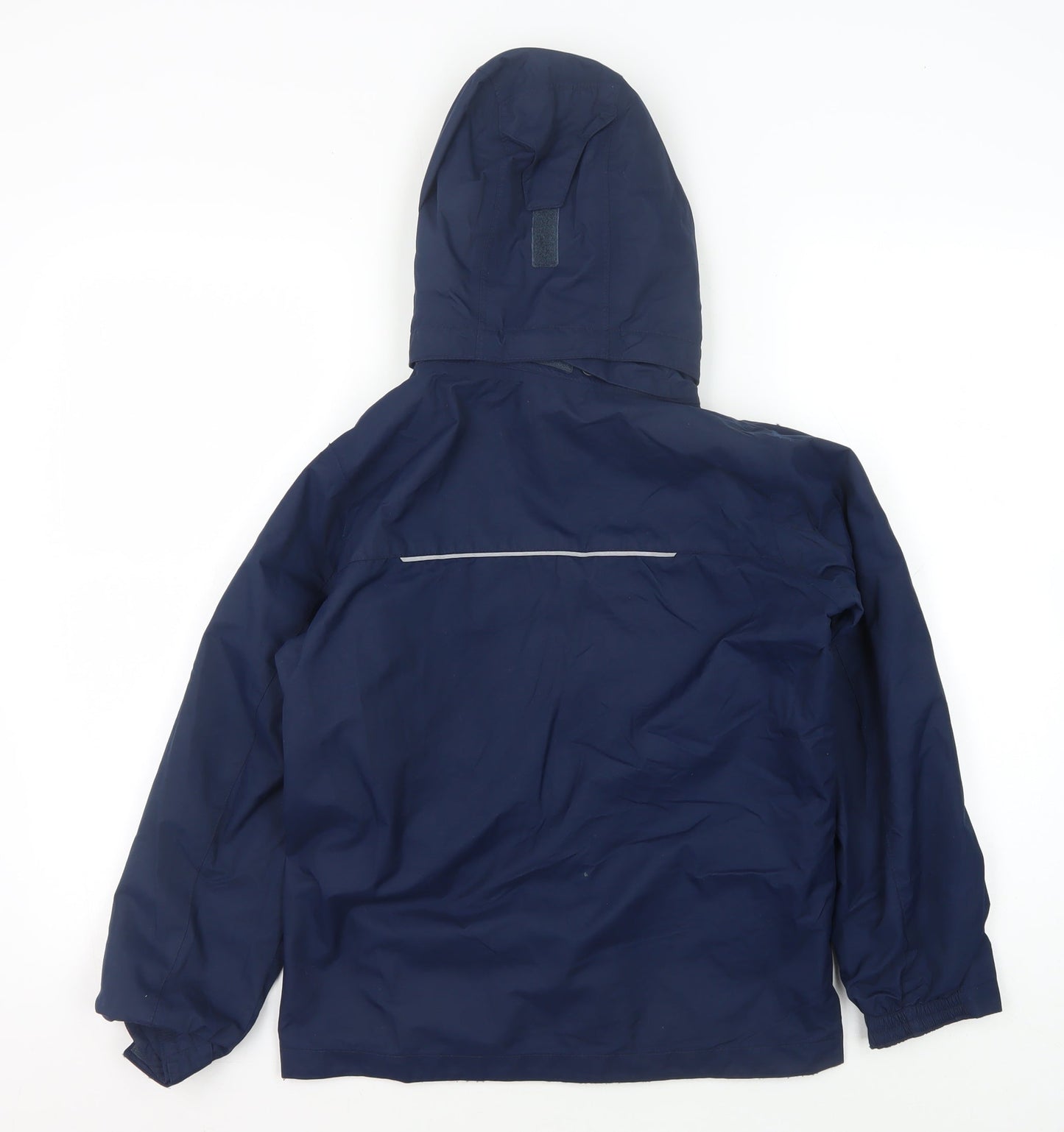 Columbia Boys Blue Hooded Parka Jacket Small Winter