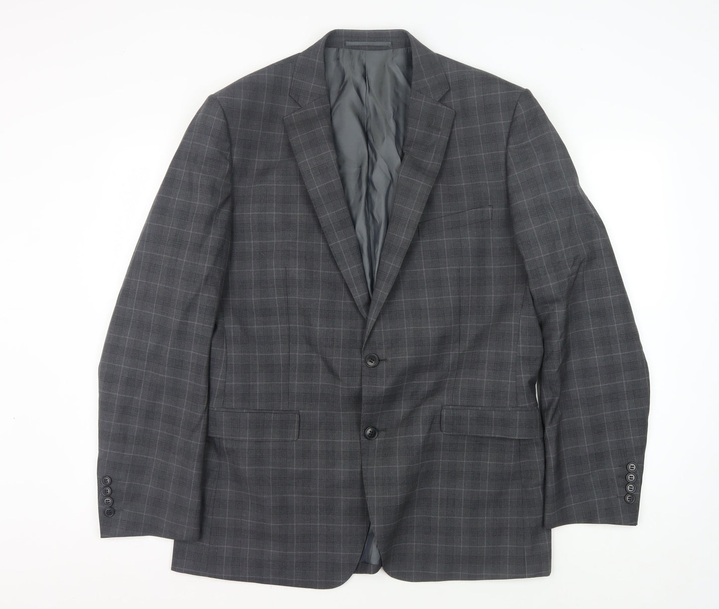 Mens UK Size 42 Moss Regular Grey Suit Jacket