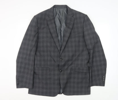 Mens UK Size 42 Moss Regular Grey Suit Jacket