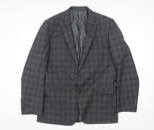 Mens UK Size 42 Moss Regular Grey Suit Jacket