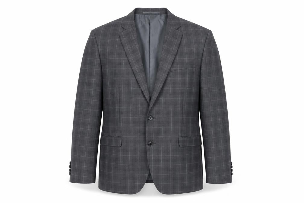 Mens UK Size 42 Moss Regular Grey Suit Jacket