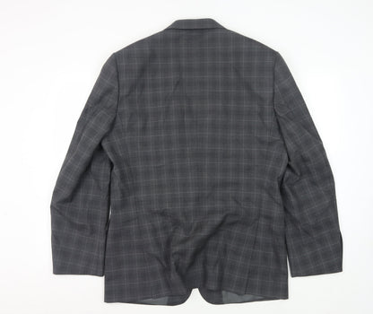 Mens UK Size 42 Moss Regular Grey Suit Jacket
