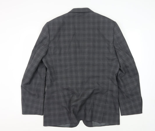 Mens UK Size 42 Moss Regular Grey Suit Jacket
