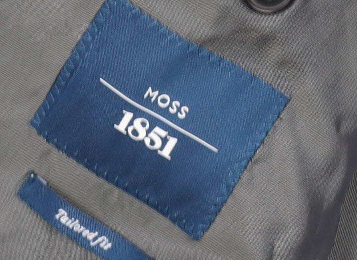 Mens UK Size 42 Moss Regular Grey Suit Jacket