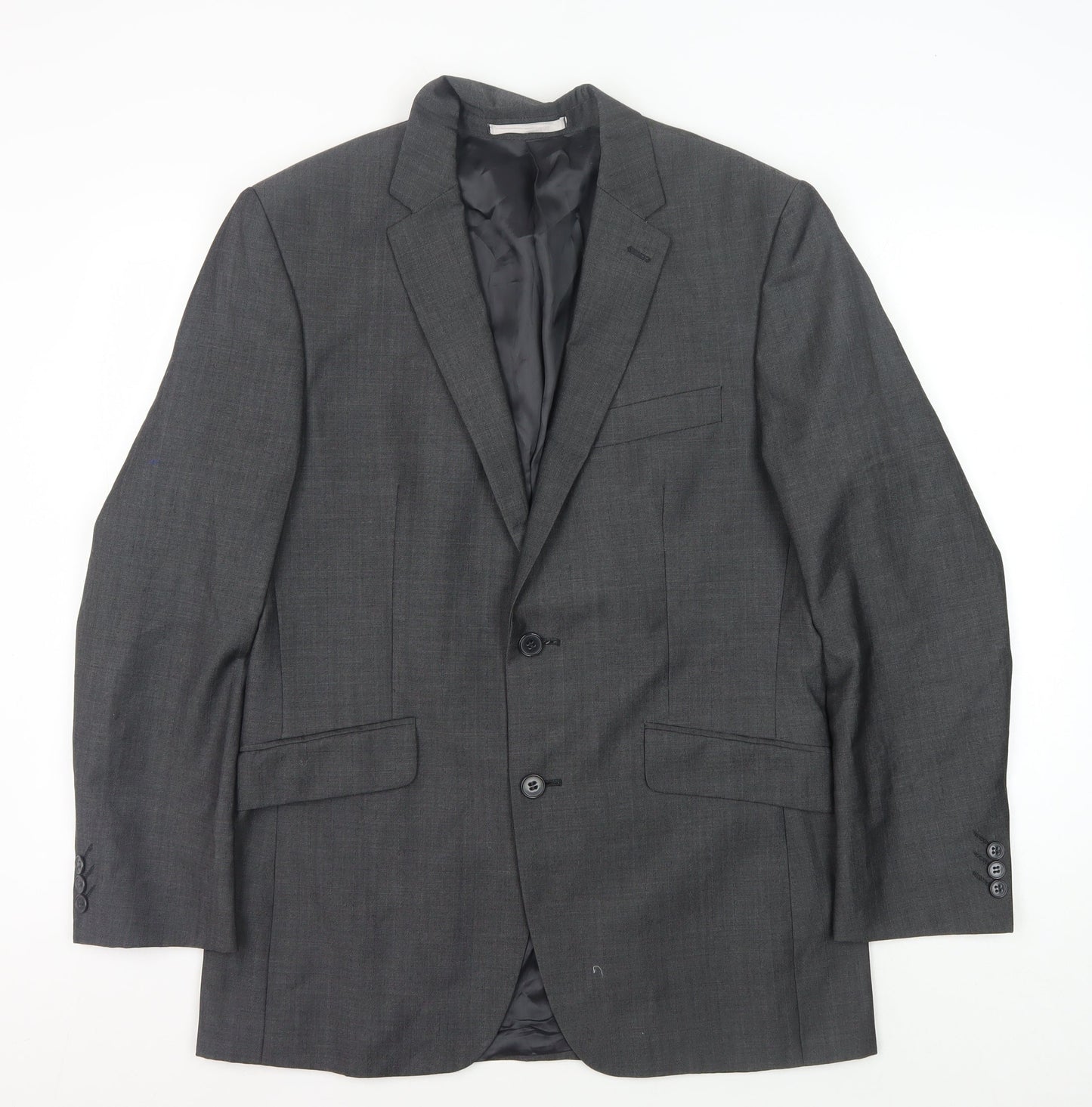 Mens UK Size 38 Limehaus Regular Grey Suit Jacket