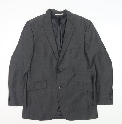 Mens UK Size 38 Limehaus Regular Grey Suit Jacket