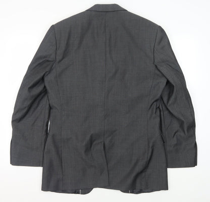 Mens UK Size 38 Limehaus Regular Grey Suit Jacket