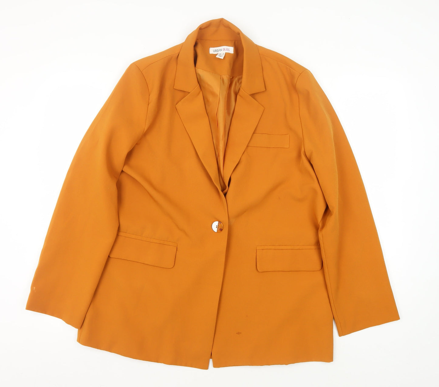 Urban Bliss Orange Women's Blazer Size 12 - Casual Workwear