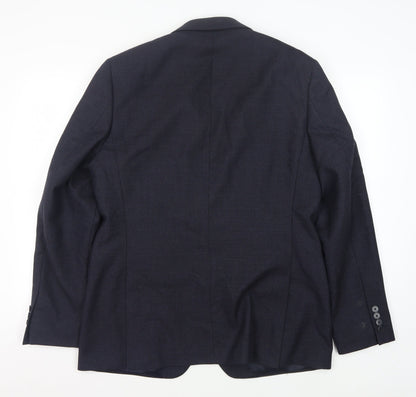Mens UK Size 42 Jaeger Regular Blue Suit Jacket