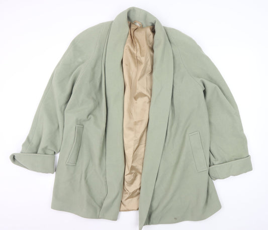 House of Fraser Green Wool Cashmere Women's Mid-Length Coat