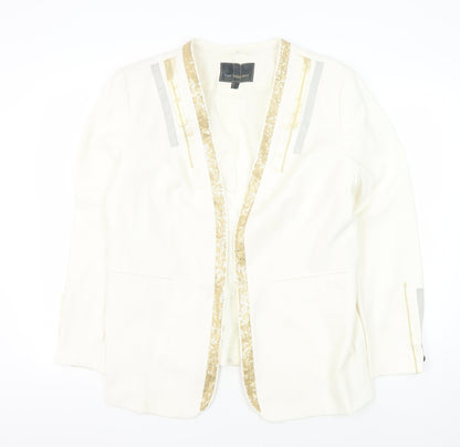 bpc selection Women's White Sequin Blazer Size 20