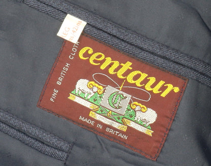 Mens UK Size 42 Centaur Regular Blue Suit Jacket