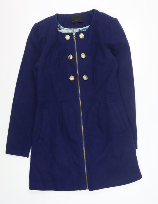 Womens UK Size L VERO MODA Blue Military Jacket