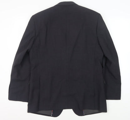 Mens UK Size 40 Jeff Banks Regular Blue Suit Jacket