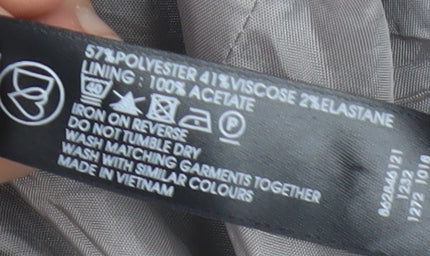 Debenhams Women's Black Petite Pinstripe Blazer Size 12