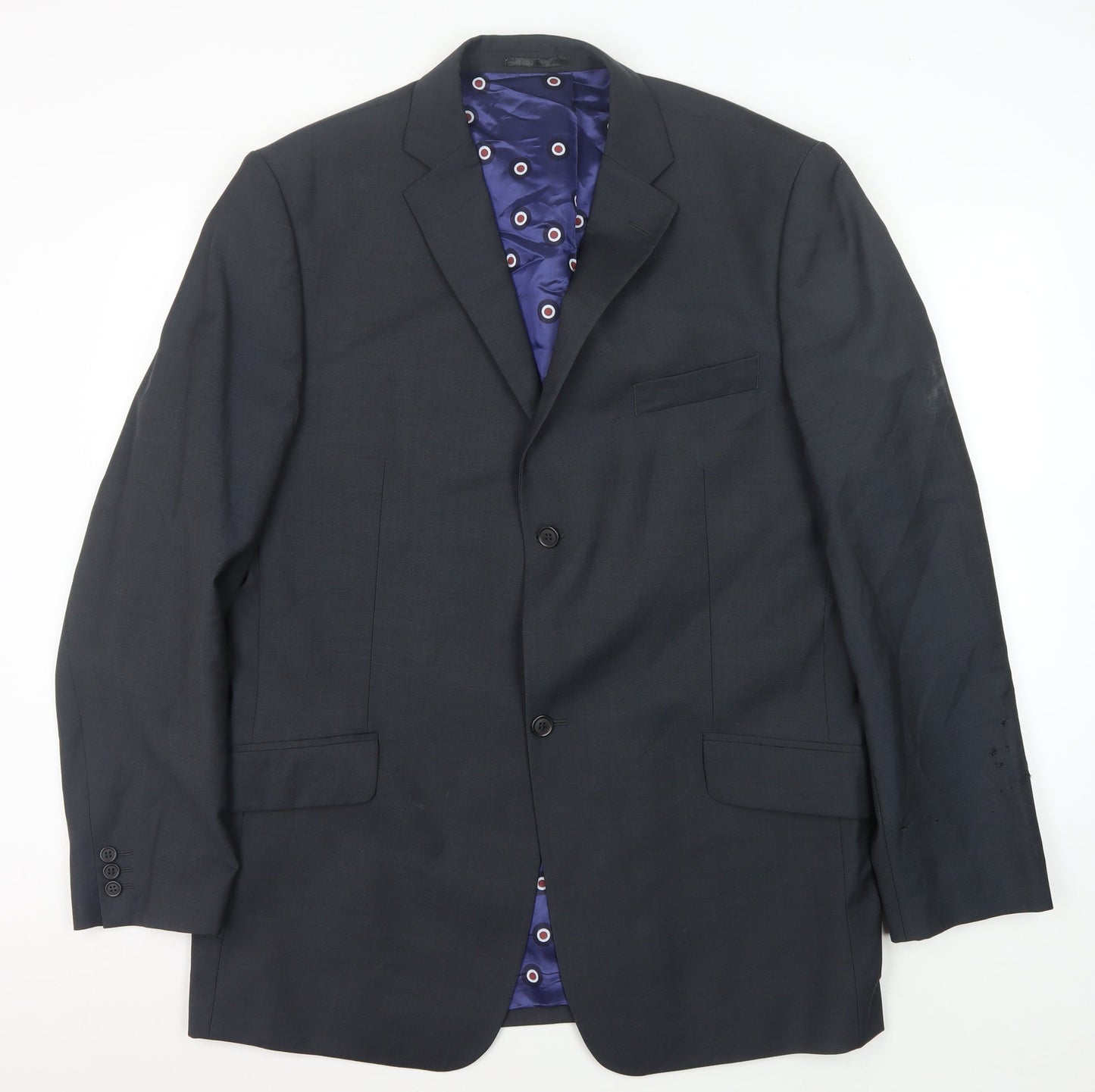 Mens UK Size 44 Ben Sherman Regular Grey Suit Jacket