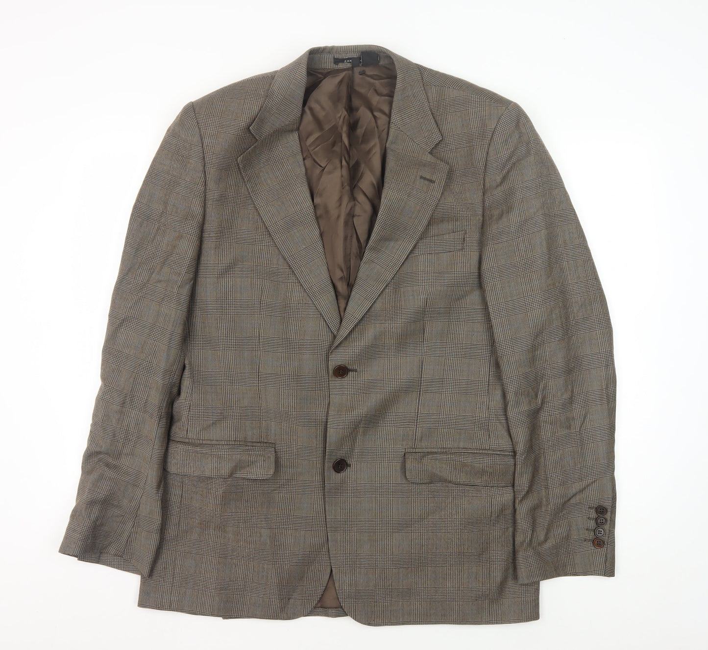 Mens UK Size 40 Zara Man Regular Brown Suit Jacket