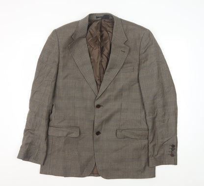 Mens UK Size 40 Zara Man Regular Brown Suit Jacket