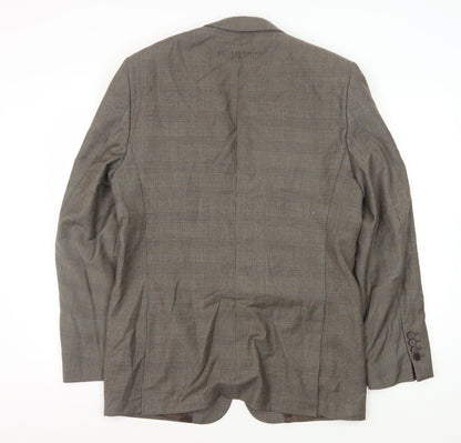 Mens UK Size 40 Zara Man Regular Brown Suit Jacket