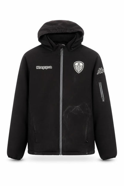 Front view of Kappa Men's Black XL Football Track Jacket