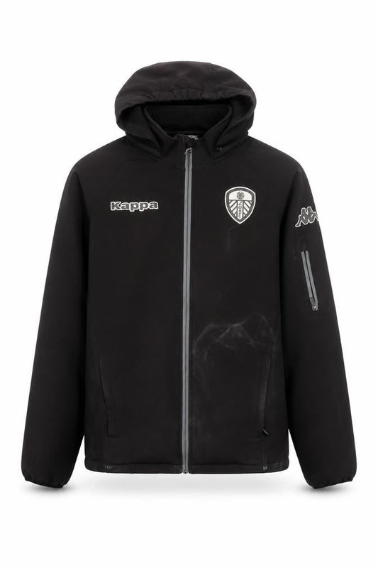 Front view of Kappa Men's Black XL Football Track Jacket