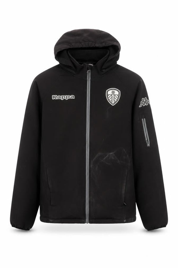 Front view of Kappa Men's Black XL Football Track Jacket