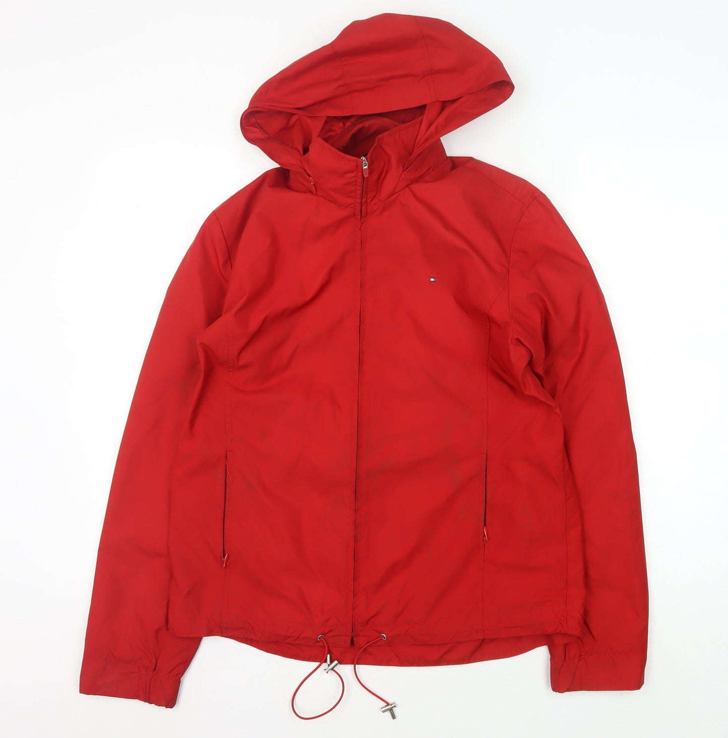 Mens UK Size L Tommy Hilfiger Red Basic Jacket
