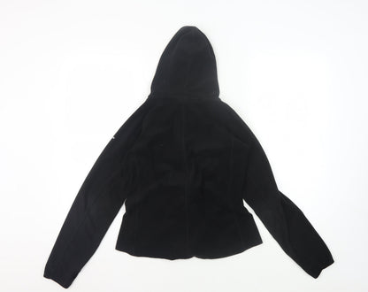 Trespass Girls Black Hooded Fleece Jacket Size S