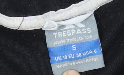Trespass Girls Black Hooded Fleece Jacket Size S