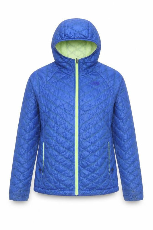 Womens UK Size M The North Face Blue Puffer Jacket