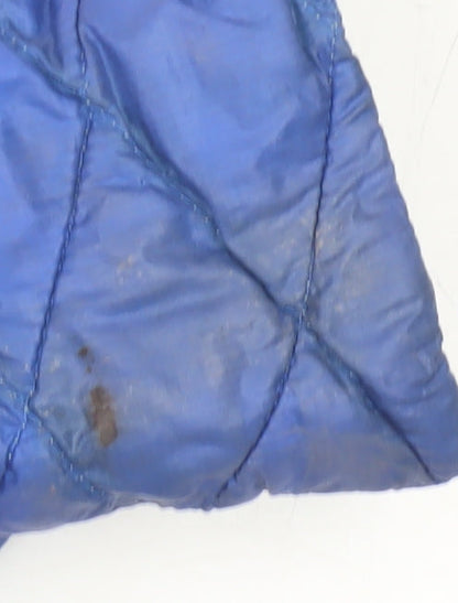 Womens UK Size M The North Face Blue Puffer Jacket